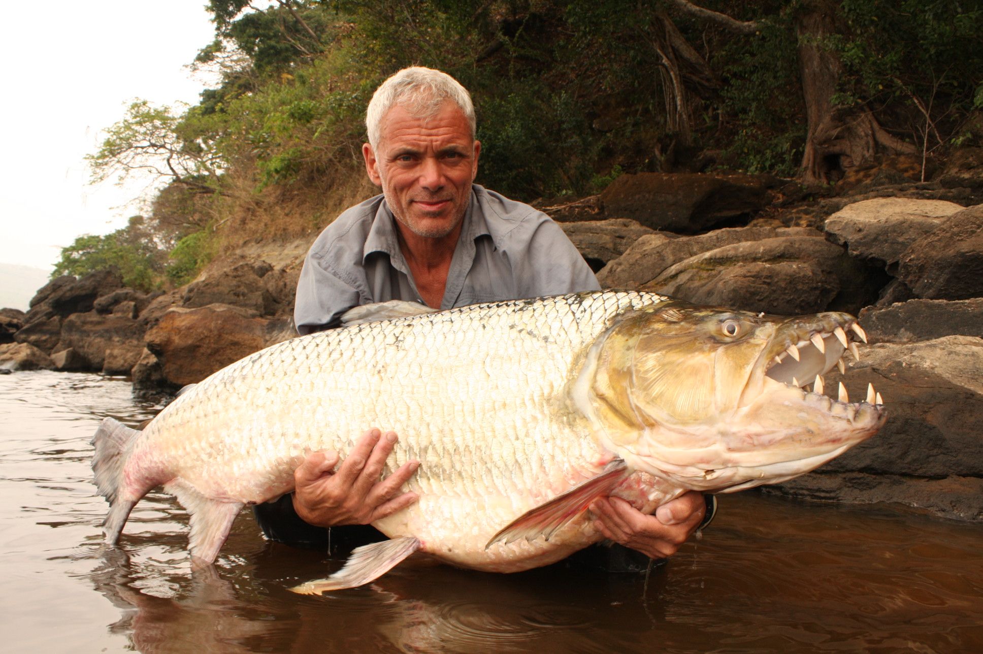 Jeremy Wade in the field